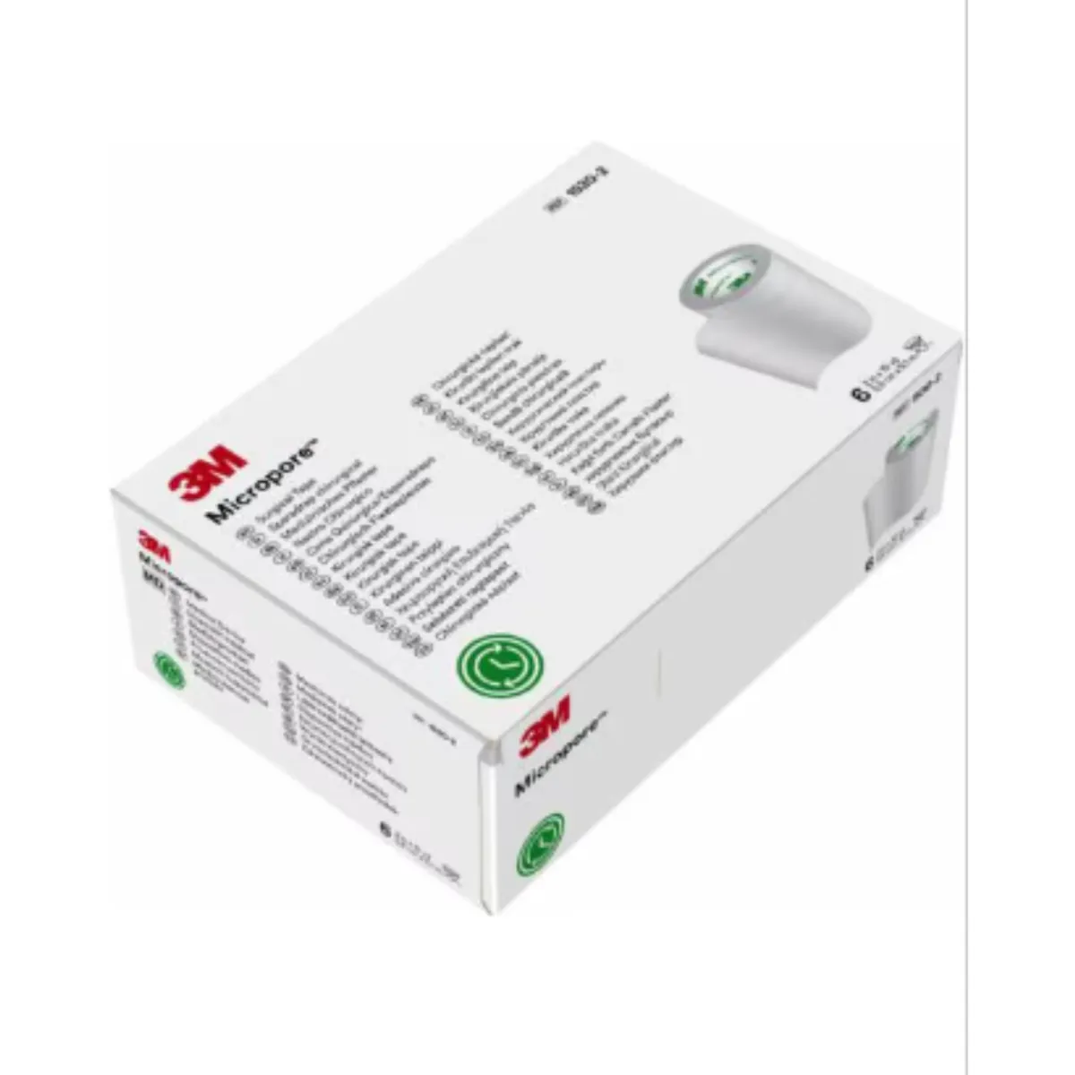 3M - Tela micropore 5cm x 9.1m color blanco 6 unidades