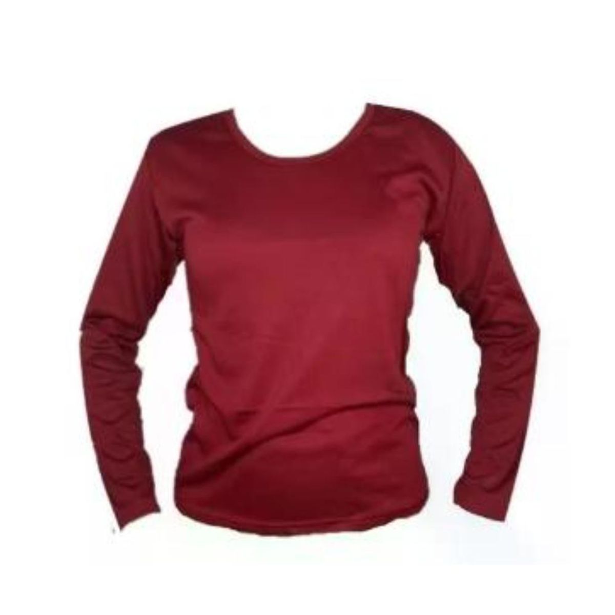 GENERICO - Polera Manga Larga Polar - Marrón - ML