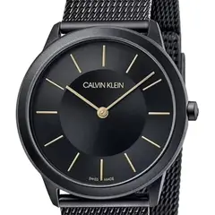 CALVIN KLEIN - Reloj Minimal Negro Cuarzo Mujer