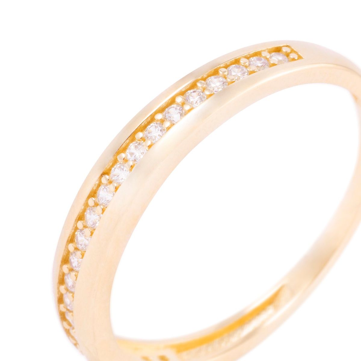 JB JOYAS BARON - Anillo Compromiso de Oro 18Kt Circón Riel Ovalado