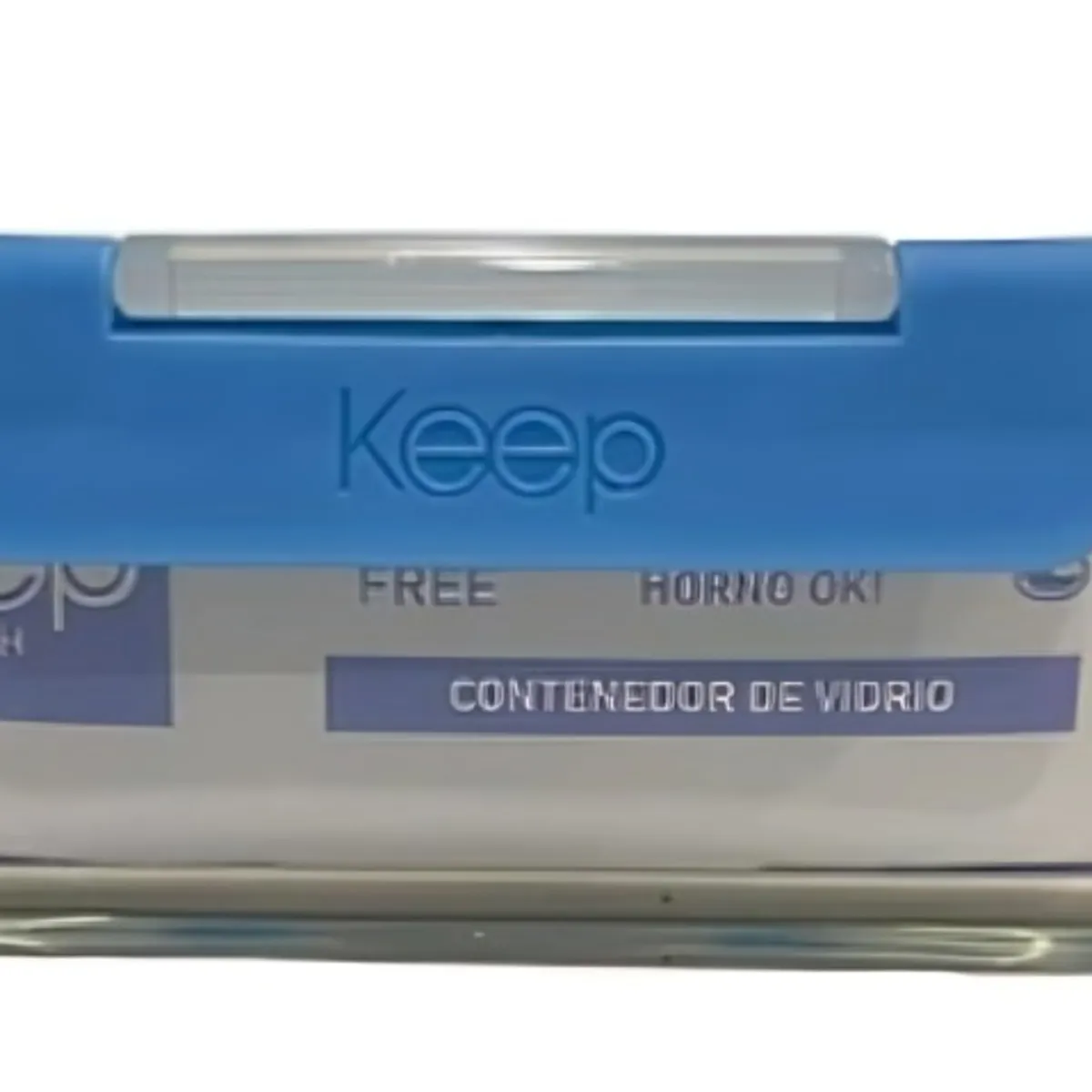 KEEP - HERMETICO CUADRADO 800ML GLASS KEEP AZUL