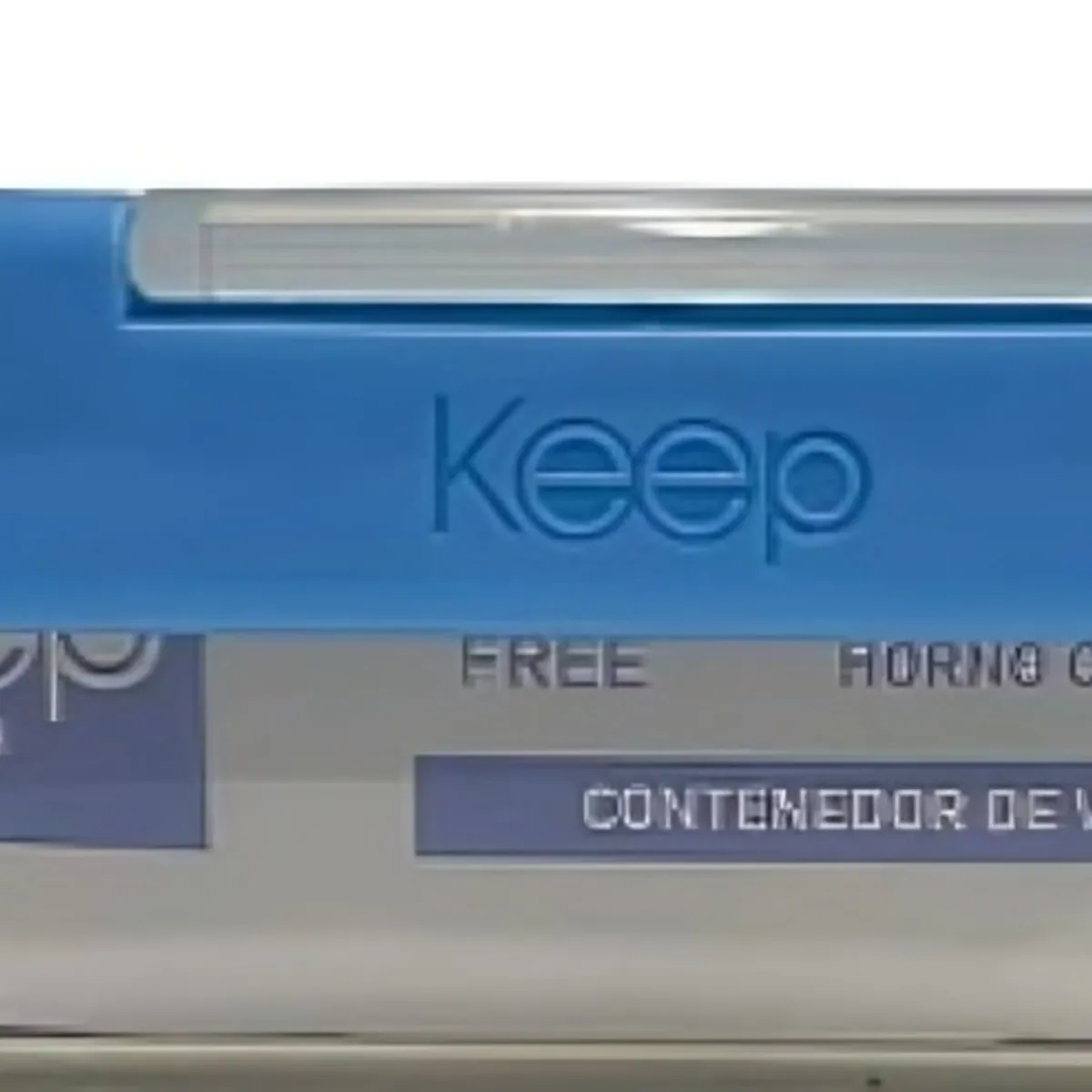KEEP - HERMETICO CUADRADO 800ML GLASS KEEP AZUL
