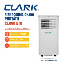 CLARK - EQUIPO AIRE ACONDICIONADO PORTÁTIL 12.000 BTU/HR, 220V