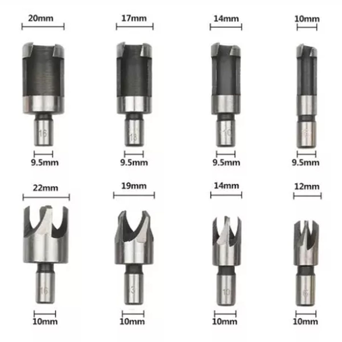 GENERICO - kit 23 brocas avellanadoras madera