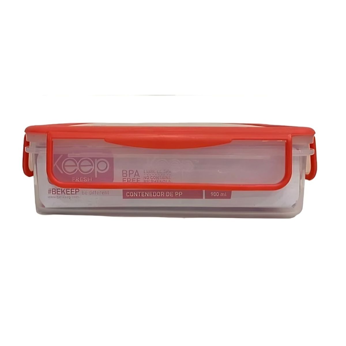 KEEP - HERMETICO PP 900ML RECTANGULAR ROJO