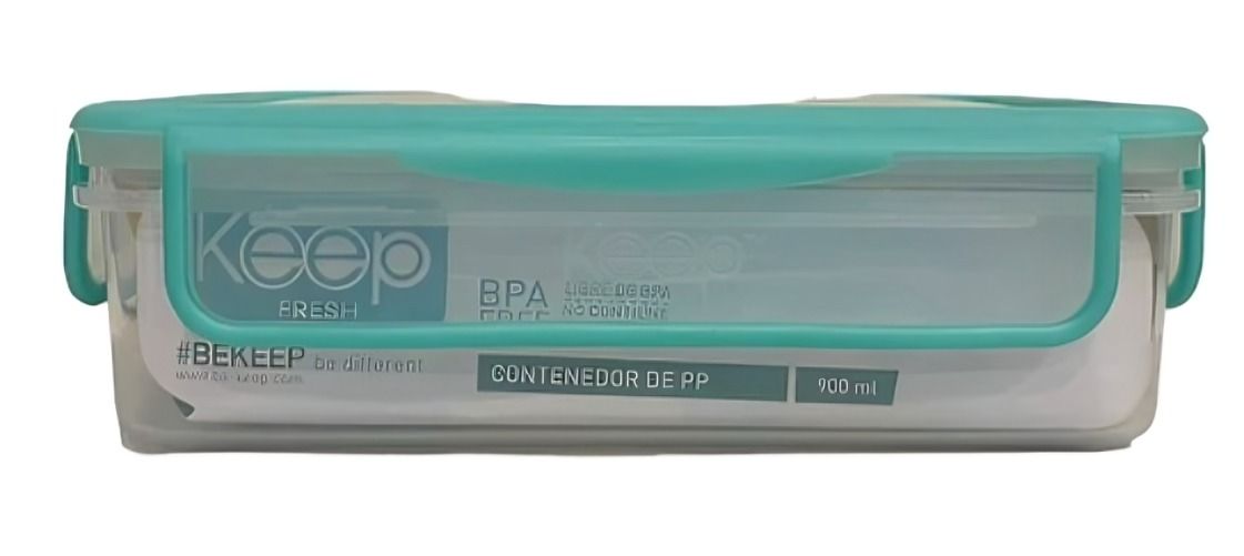 HERMETICO PP 900ML RECTANGULAR VERDE