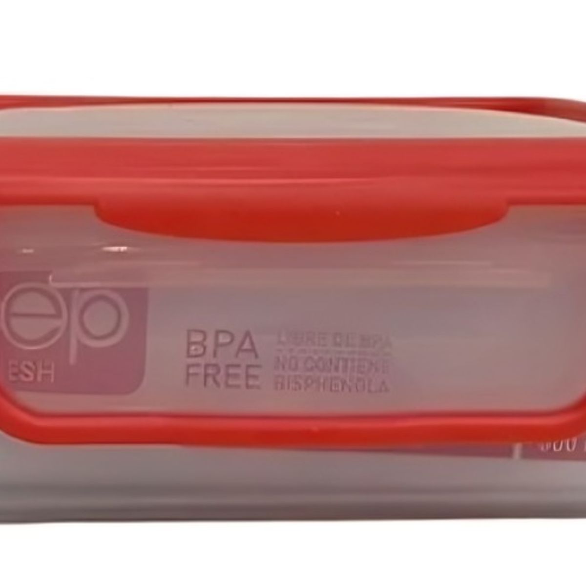 KEEP - HERMETICO PP 600ML CUADRADO ROJO