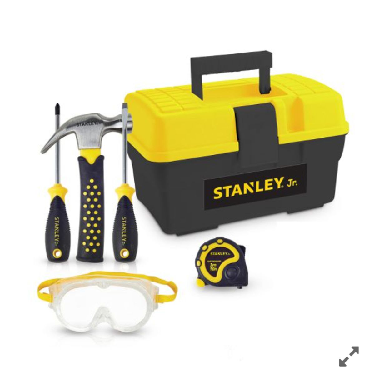STANLEY JR - Caja de Herramientas Juego 5 Piezas para Niños Stanley Jr.