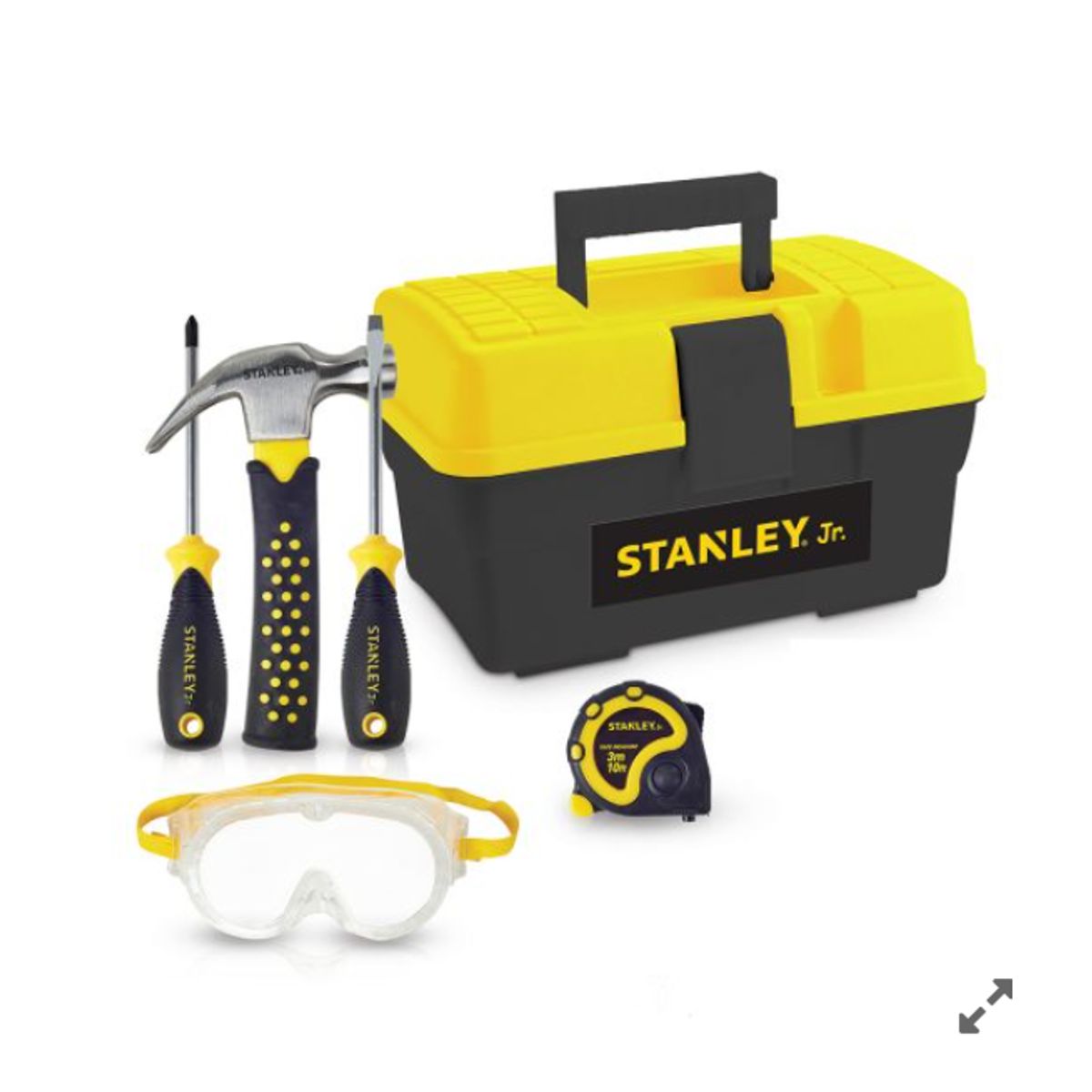 STANLEY JR - Caja de Herramientas Juego 5 Piezas para Niños Stanley Jr.