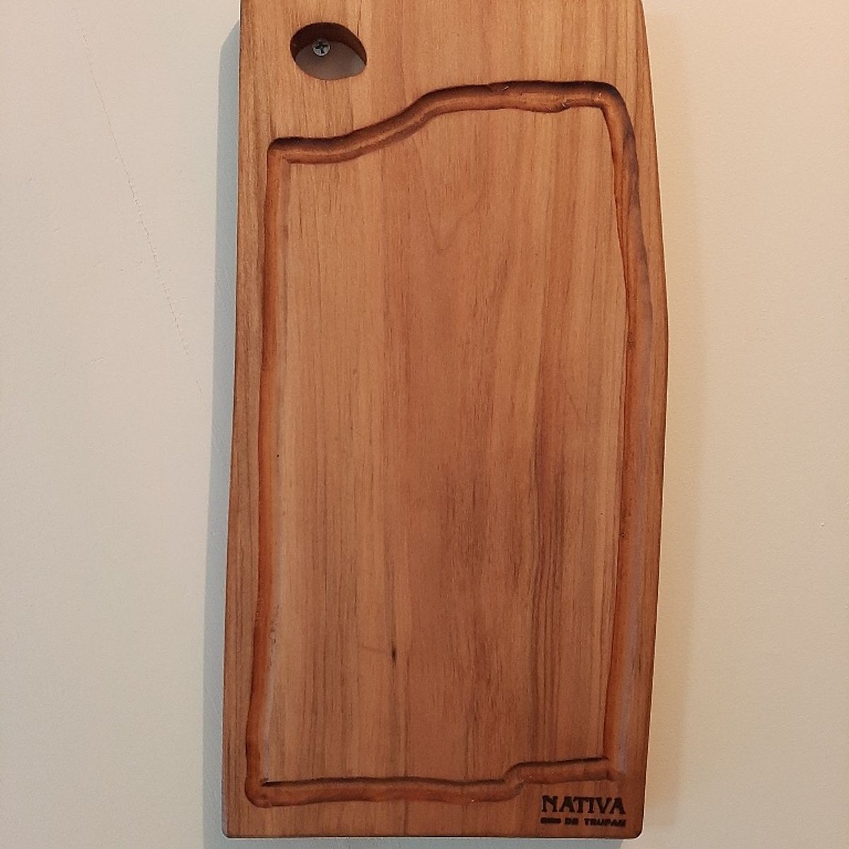 GENERICO - Tabla para picar , tabla de madera nativa  ,rustica.