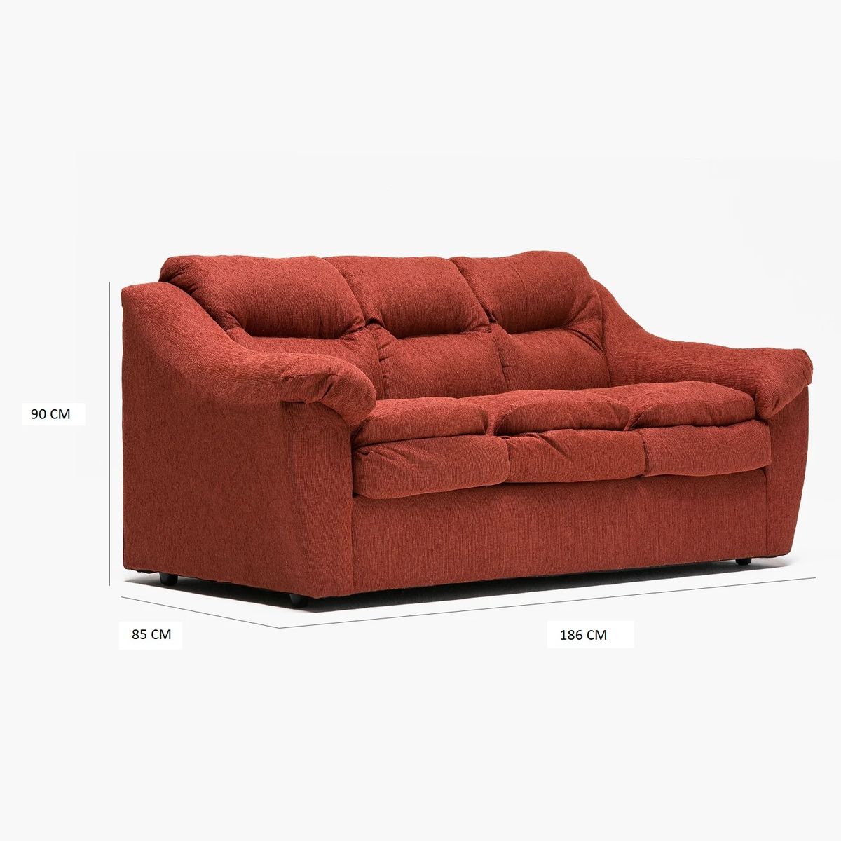 CABSUR - SOFA BALI 3CPOS TERRACOTA