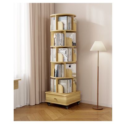 Imagen 2 del producto Biblioteca Giratoria Librero Organizador Libros Con Rueda y freno