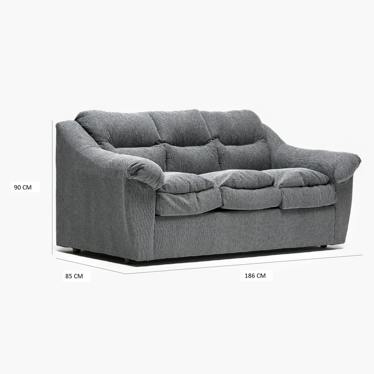 CABSUR - SOFA BALI 3CPOS GRIS