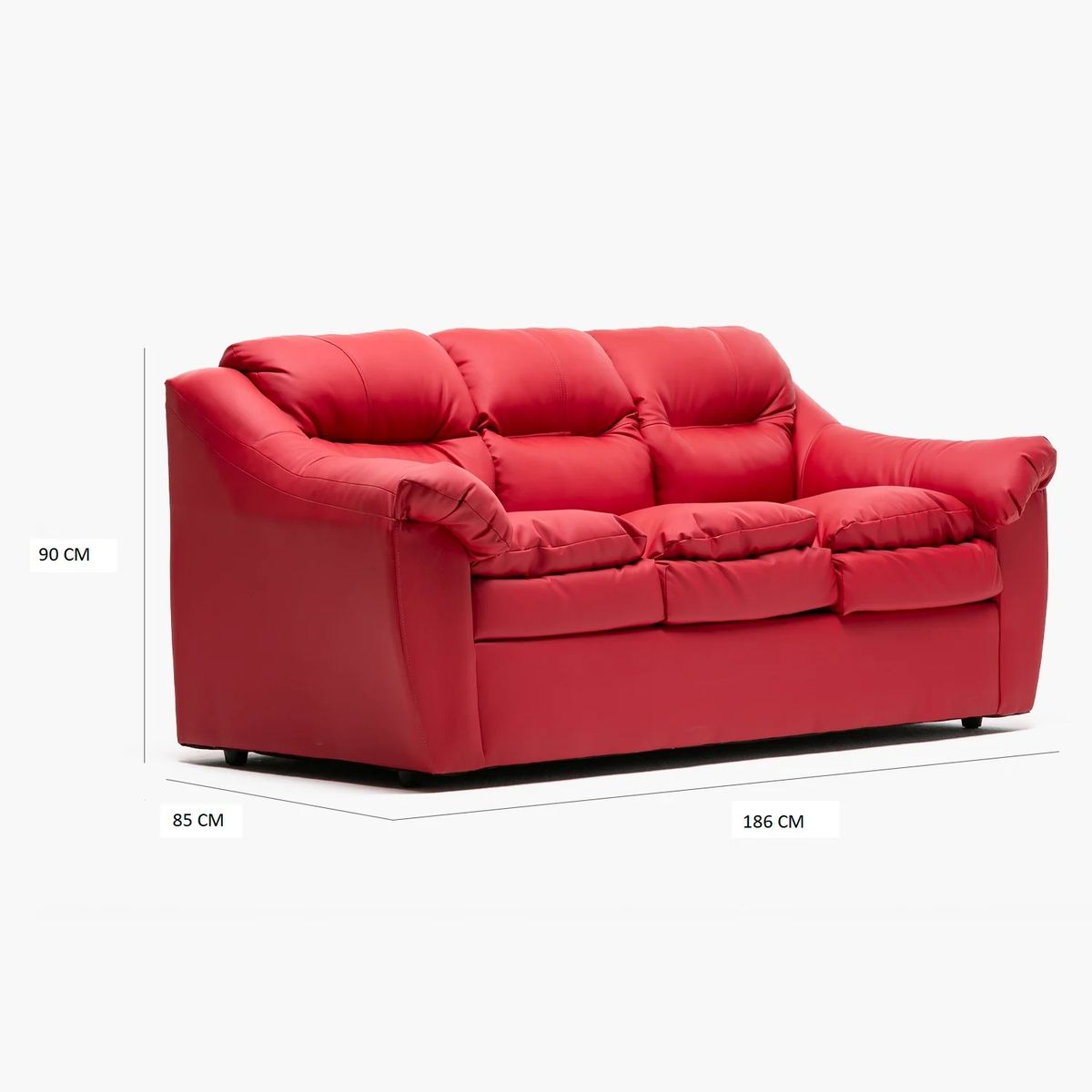 CABSUR - SOFA BALI 3CPOS ROJO