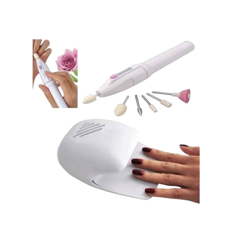 GENERICO - SET MANICURE  5 PZAS SECADOR UÑAS MANICURE AR38