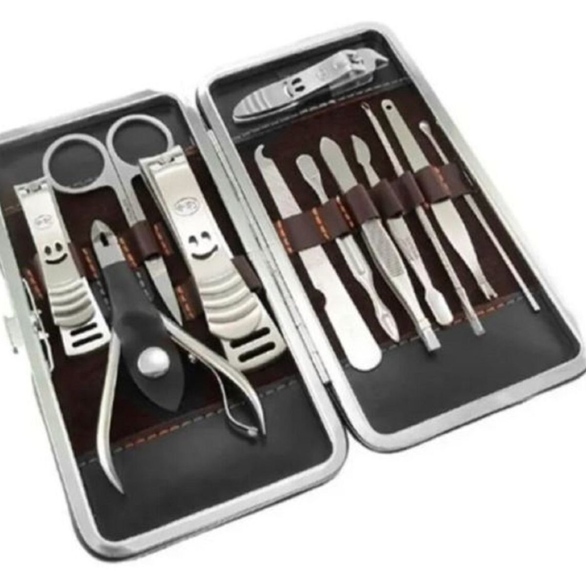 GENERICO - SET MANICURE PEDICURE PROFESIONAL 12 PIEZAS ACCESORIOS AI40