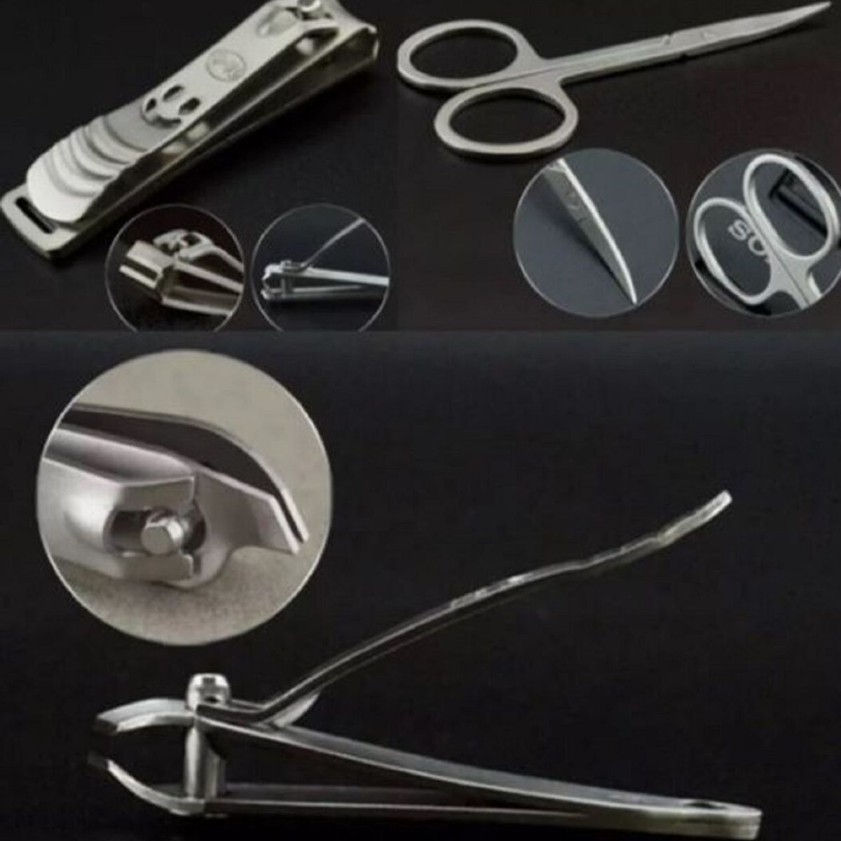 GENERICO - SET MANICURE PEDICURE PROFESIONAL 12 PIEZAS ACCESORIOS AI40