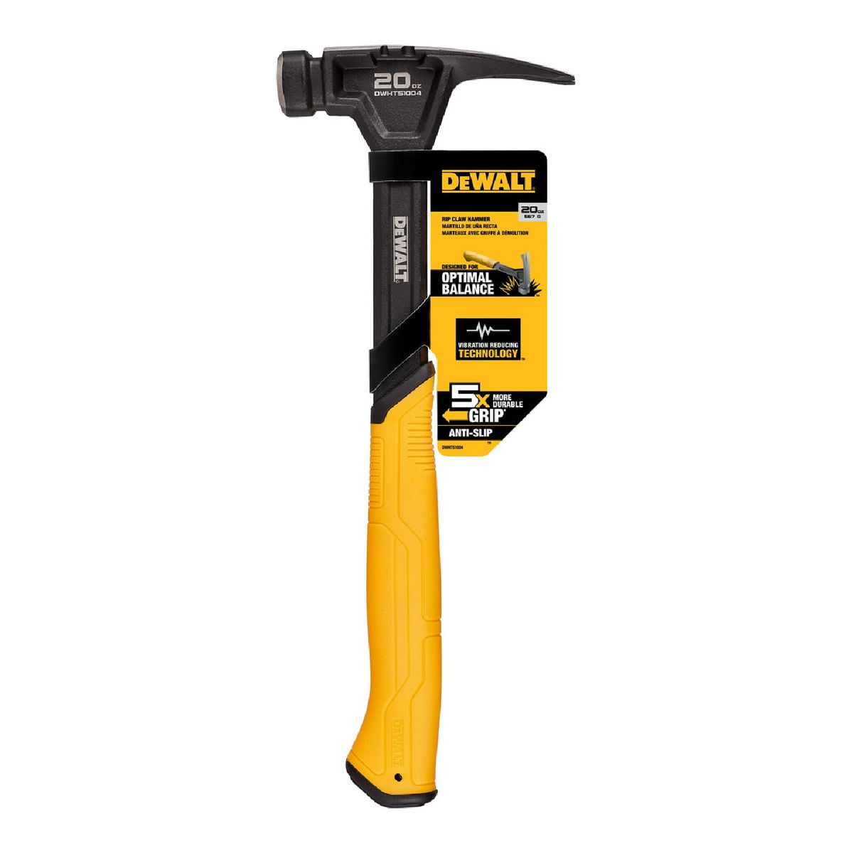 DEWALT - Martillo De Carpintero De 20 Onzas Dewalt Dwht51004