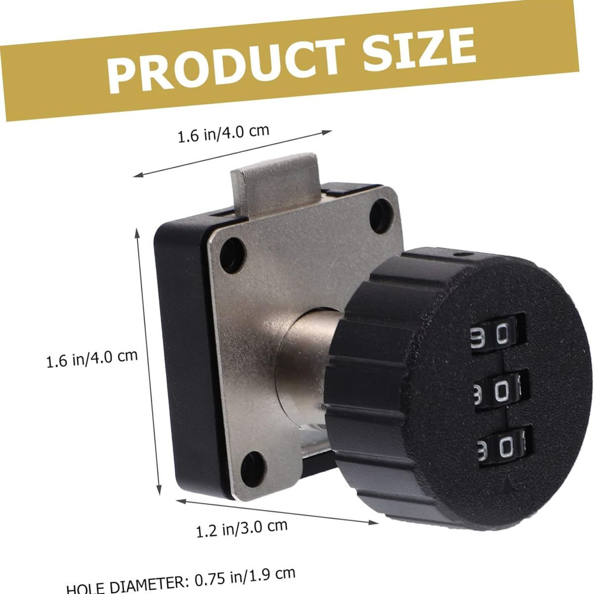 KUANGYE - Cerradura Mueble Cajon Puerta Con Clave Hasta 20mm Espesor