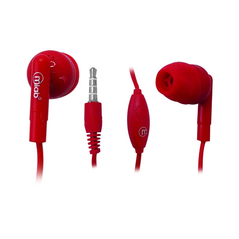 MLAB - AUDIFONO MLAB GUMMY IN-EAR MLIBRES RED