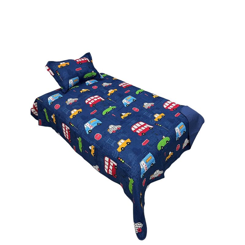 GENERICO - Cubrecama Quilt de Verano 1.5 Plaza NIÑO