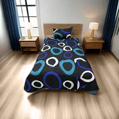 GENERICO - Cubrecama Reversible de Verano 1.5 Plaza