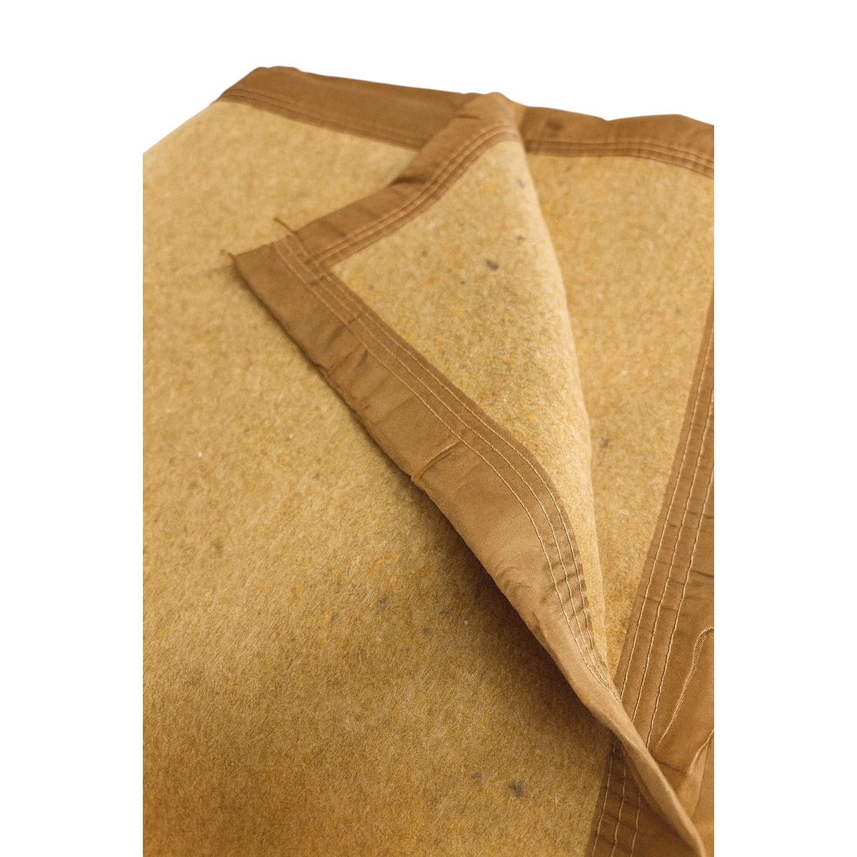 TEXTIL RANCO - Frazada Térmica Lana BORDE SATÍN Beige 1,5 plazas 635g/m2 - Textil Ranco