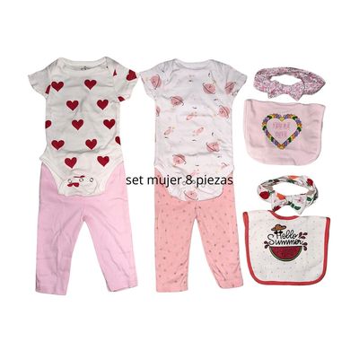 Imagen 2 del producto Set Bebe Ajuar Recien Nacido En Caja Regalo 8 Piezas Niña