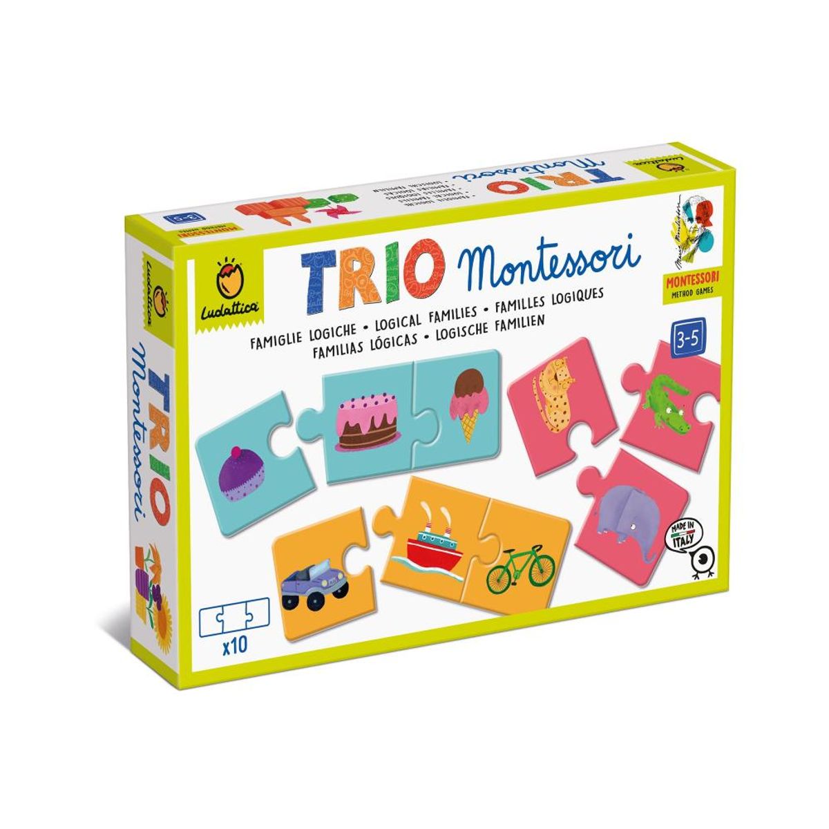 LUDATTICA - Trio Montessori Familias Lógicas Ludattica