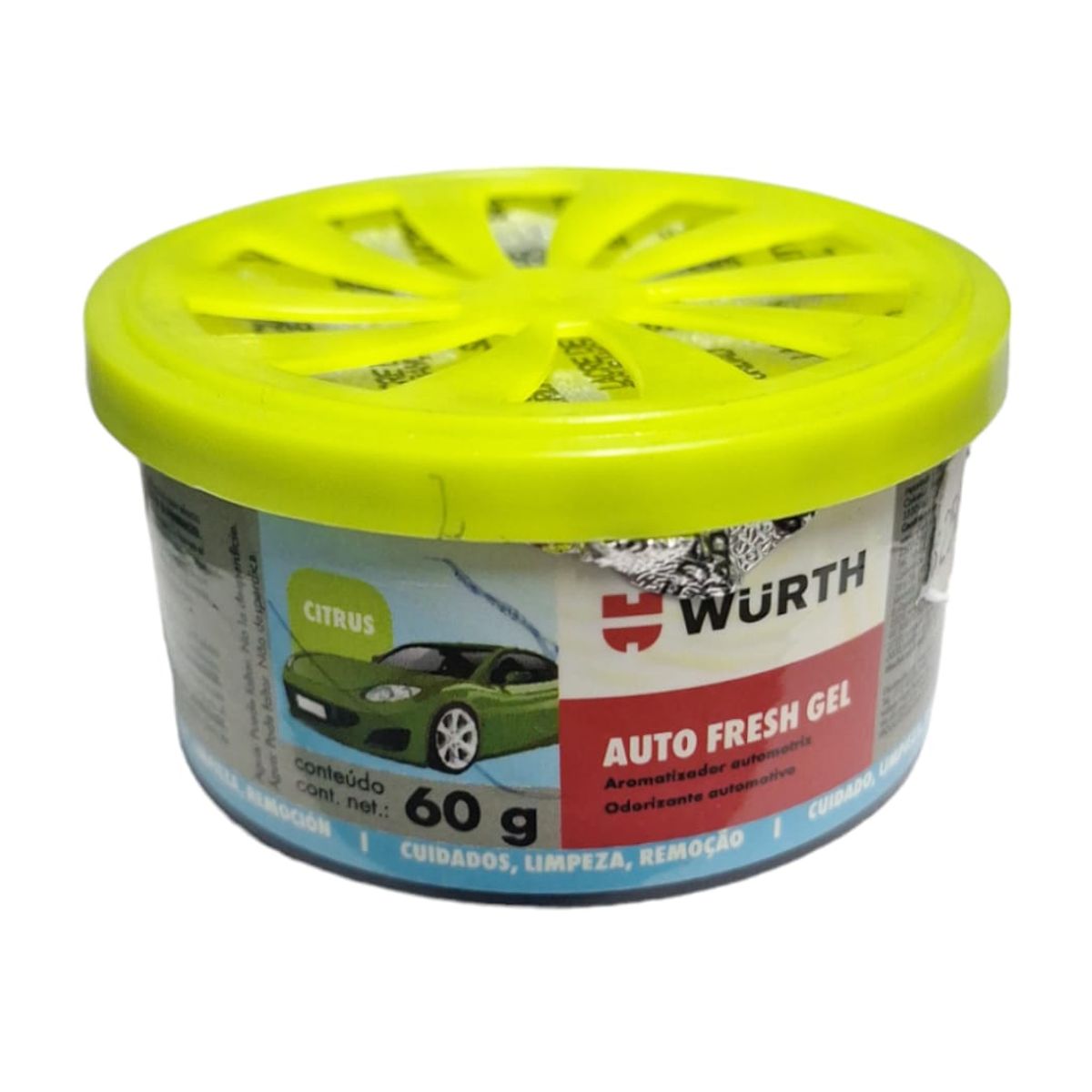 WURTH - Aromatizador Wurth Gel Para Automóviles, 60 G,