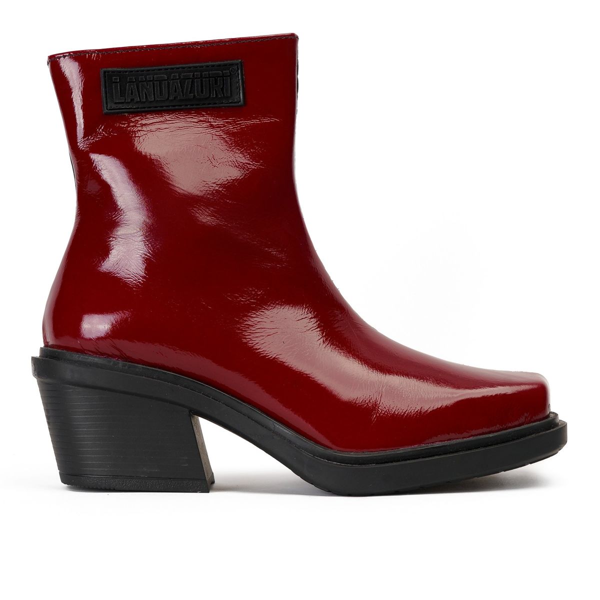 LANDAZURI - Botín Cuero Hela Caimán Rojo Landazuri