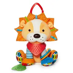 OEM - SONAJERO DE PELUCHE DE TELA ANIMALES - Naranja - LEON