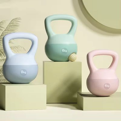 Imagen 2 del producto Pesa Rusa Suave Kettlebell Base De Goma Arena De Hierro 8KG