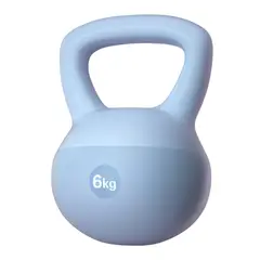 CRUSEC - Pesa Rusa Suave Kettlebell Base De Goma Arena De Hierro 6KG