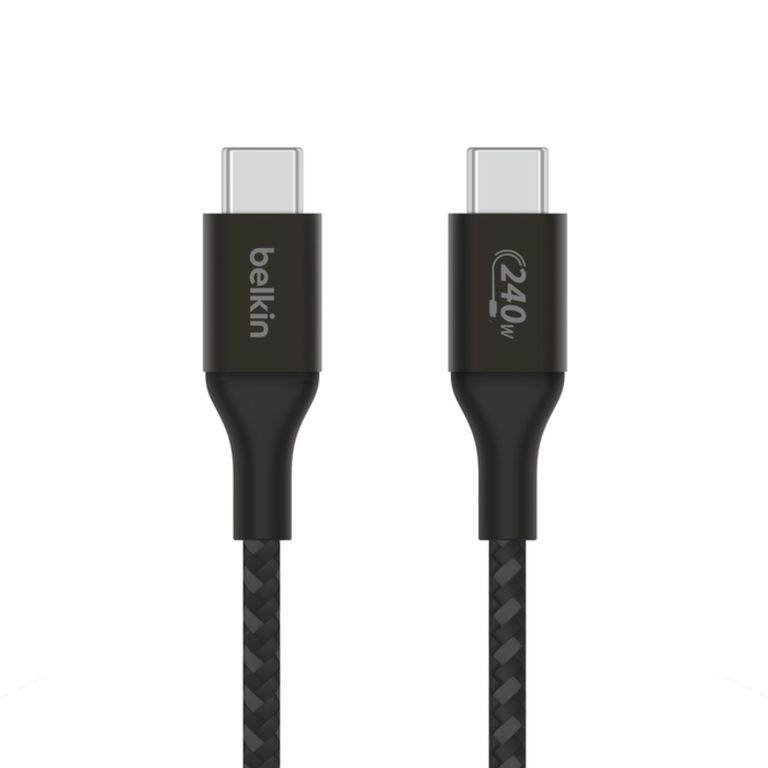 Cable USB-C a USB-C 240W de 2.0 Mt trenzado Negro