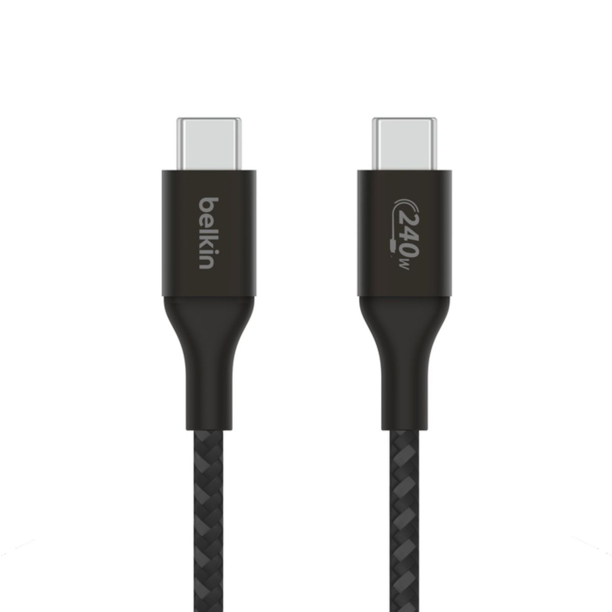 BELKIN - Cable USB-C a USB-C 240W de 2.0 Mt trenzado Belkin Negro