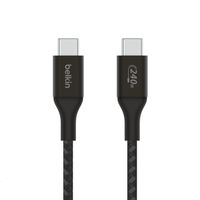 Cable USB-C a USB-C 240W de 2.0 Mt trenzado Negro