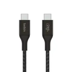 BELKIN - Cable USB-C a USB-C 240W de 2.0 Mt trenzado Negro