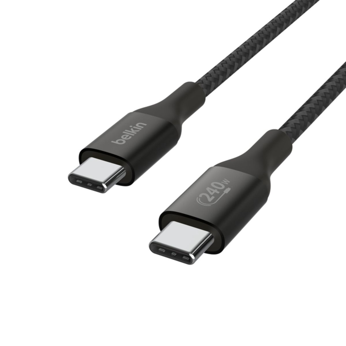 BELKIN - Cable USB-C a USB-C 240W de 2.0 Mt trenzado Belkin Negro