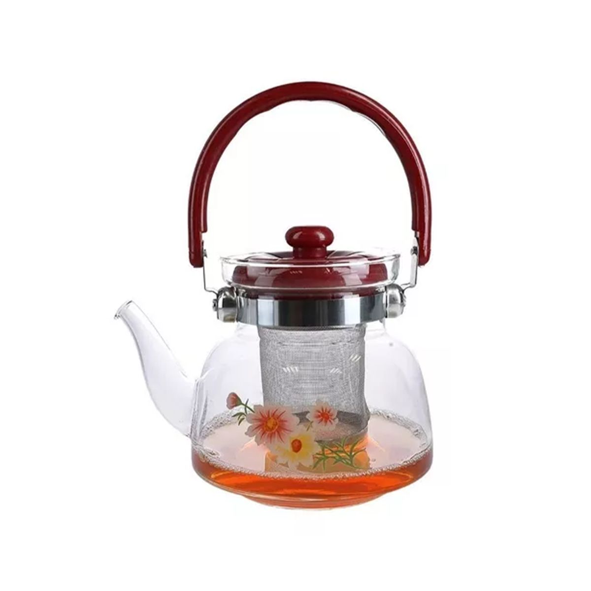 GENERICO - Tetera Vidrio Infusora 1100 Ml Filtro Té Infusiones