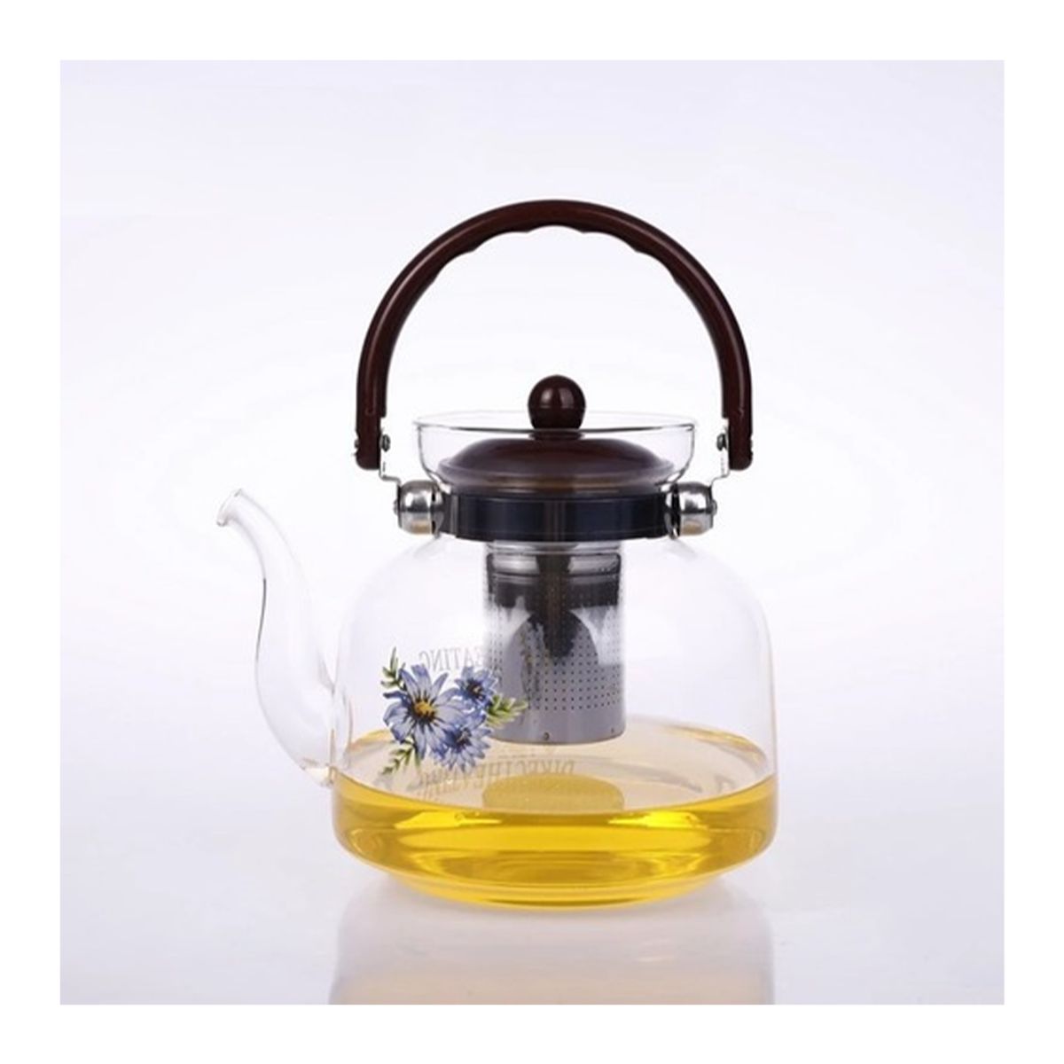 GENERICO - Tetera Vidrio Infusora 1100 Ml Filtro Té Infusiones