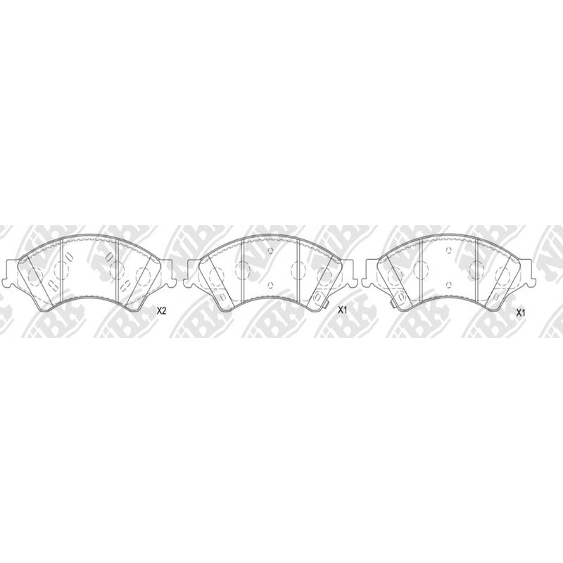 GENERICO - Pastillas De Frenos Delanteras Ford Ranger 3.2 2012-2022