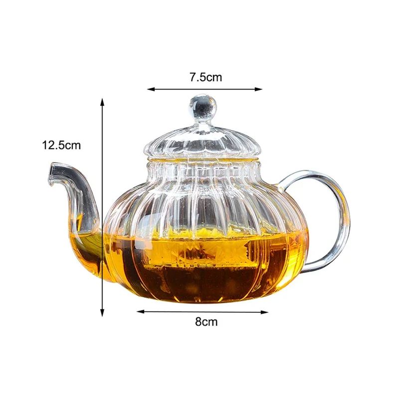 GENERICO - Tetera Borosilicato Infusora De Vidrio 600 ML