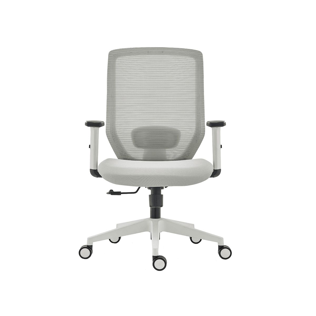 MUEBLES SUR - Silla de Oficina Deauville Blanca Gris