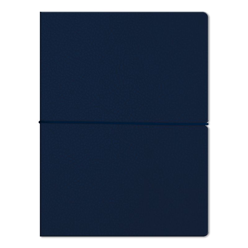 GENERICO - Libreta PU ( Ecocuero)  A4  Azul