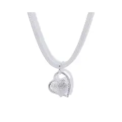 GENERICO - Collar Malla Enchapado Con Colgante Corazon