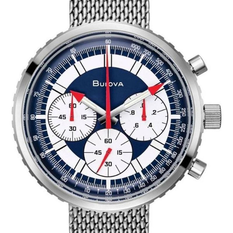 BULOVA - Reloj Bulova Archive Series Cronografo C Azul 96k101