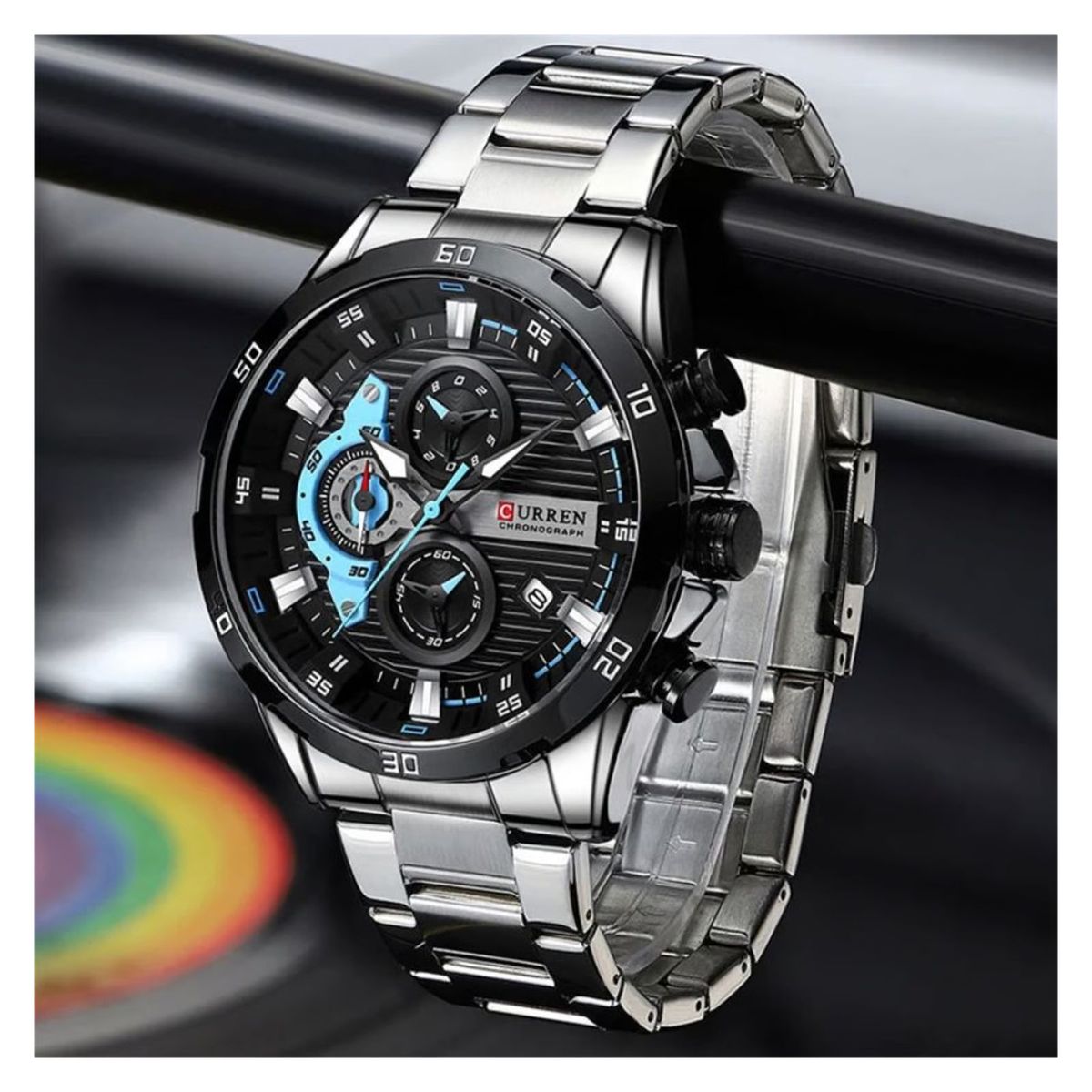 CURREN - Reloj Curren KRED391901 Cuarzo Plateado