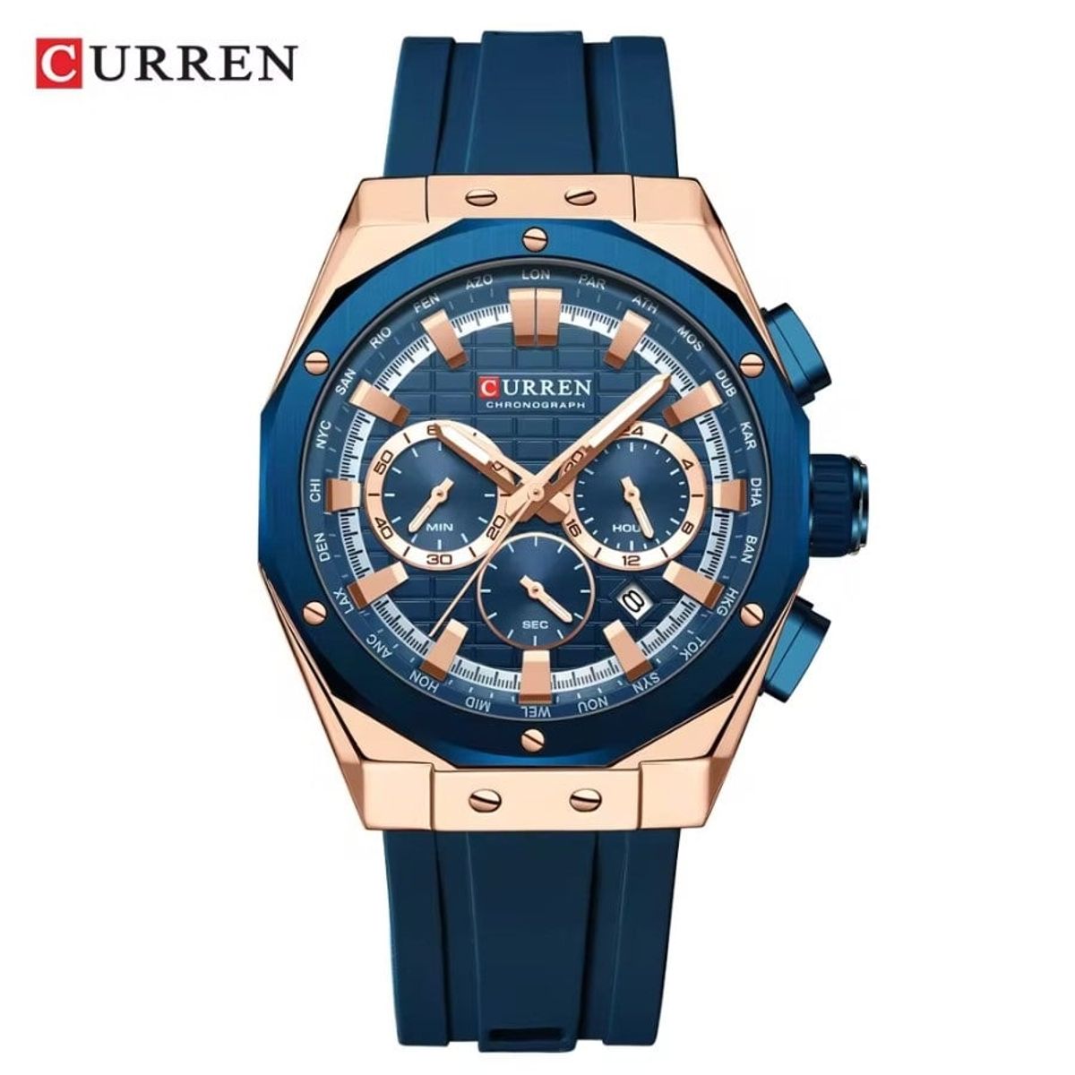 CURREN - Reloj Curren KREE0904 Cuarzo Azul