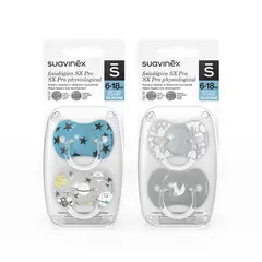 SUAVINEX - PACK 2 CHUPETES TETINA SILICONA 6-18M
